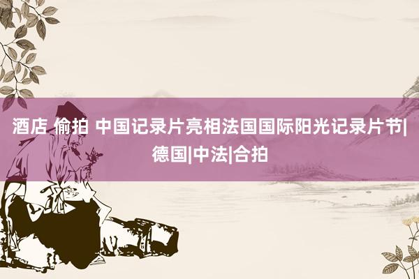 酒店 偷拍 中国记录片亮相法国国际阳光记录片节|德国|中法|合拍